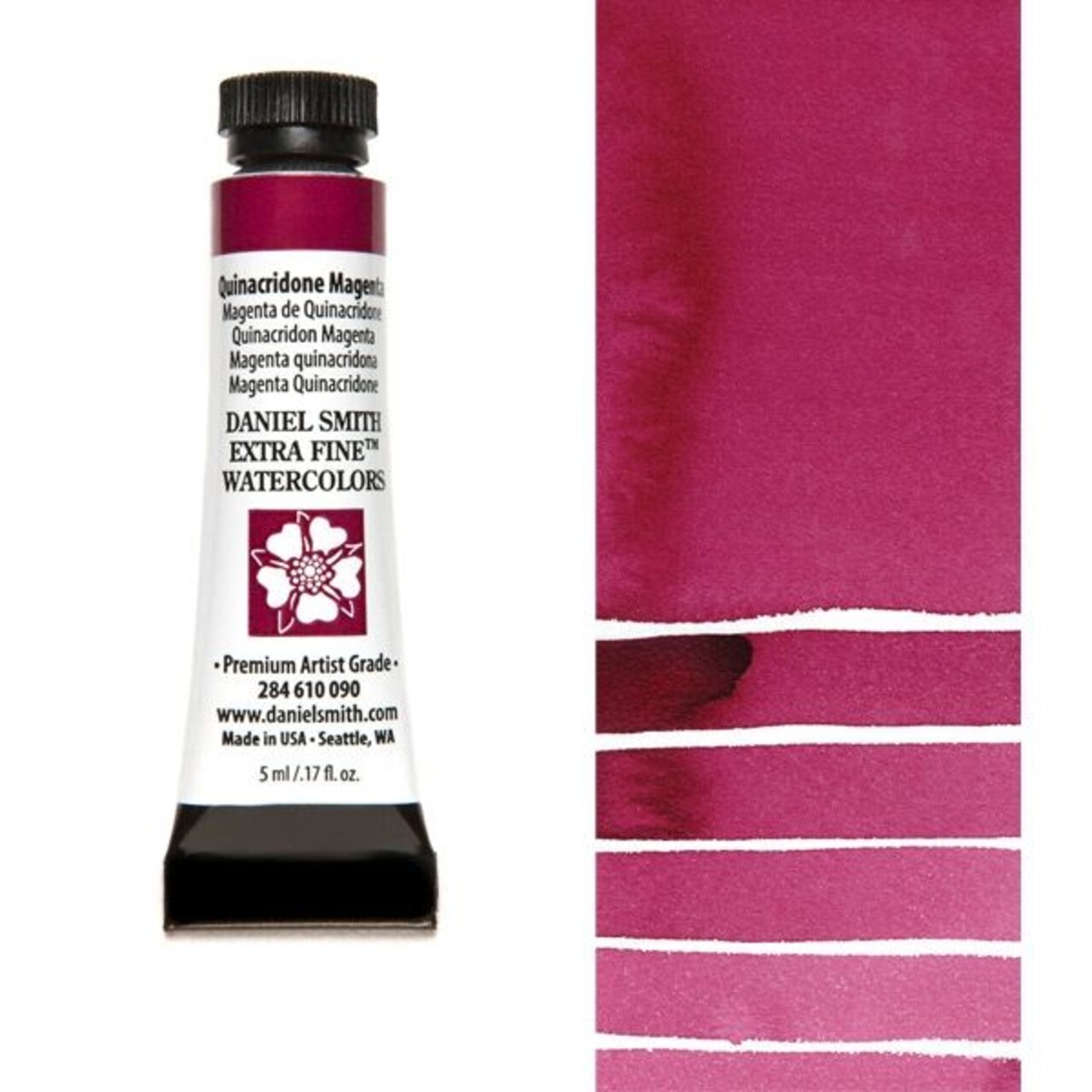 Daniel Smith Extra Fine Watercolors - Quinacridone Magenta, 5 ml Tube